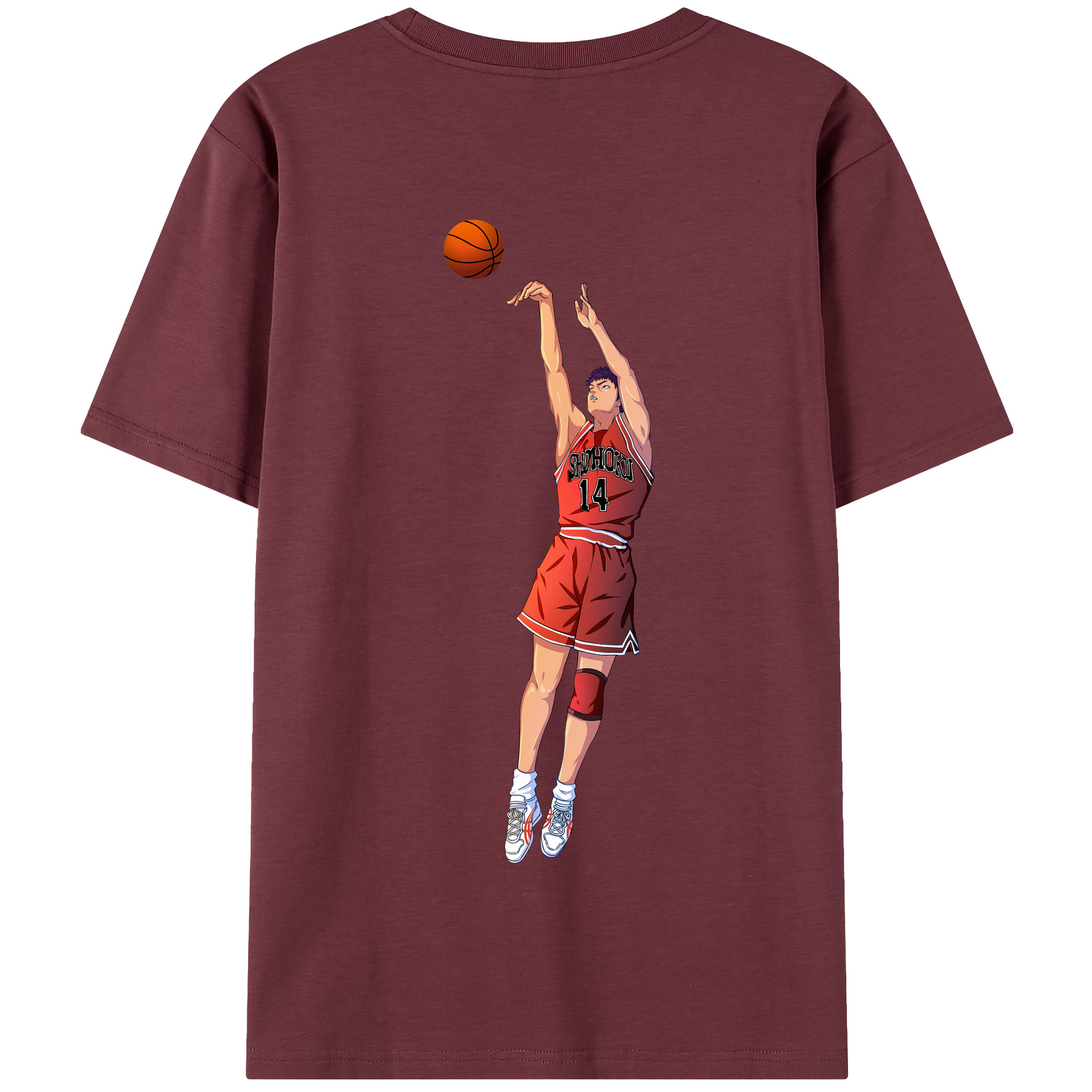 SLAM DUNK／スラムダンク 綿100％半袖Tシャツ（背面プリント）
